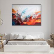 Abstract multicolored paint