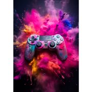 Playstation controller in powder
