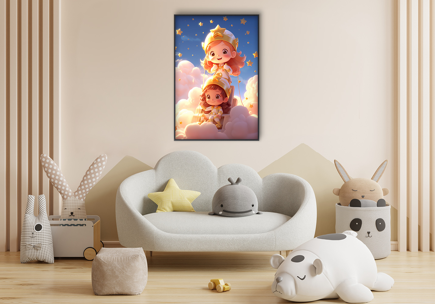 Chibis in the clouds