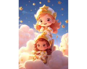 Chibis in the clouds