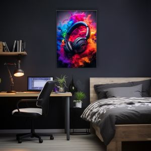 Headphones in powder