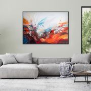 Abstract multicolored paint