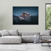 Snow Capped Mountain at Night