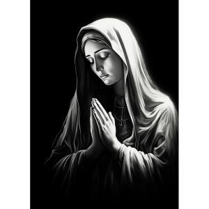 Virgin Mary pencilwork