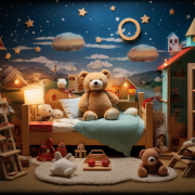 Teddy Bear in the bed