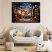 Teddy Bear in the bed