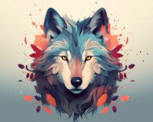 Wolf illustration