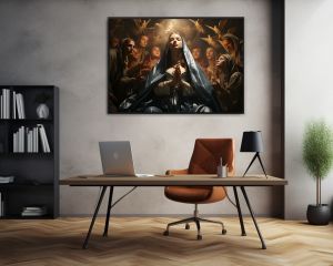 Virgin Mary and birds