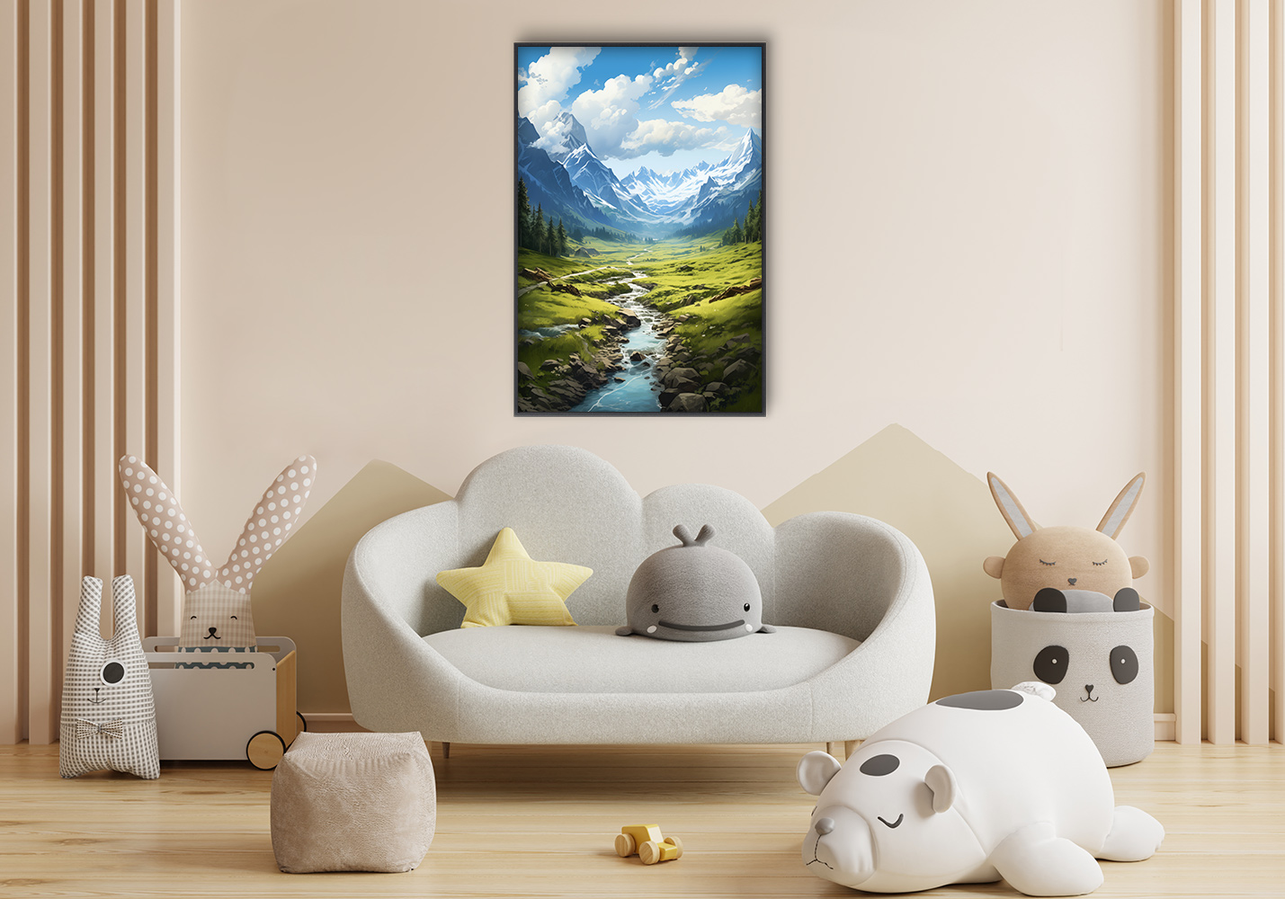 River and Mountains